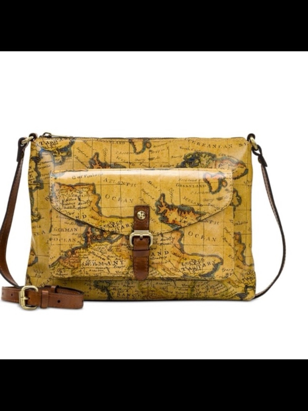 NWT Patricia Nash Kirby medium east west leather crossbody bag